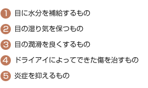 ドライアイの治療に使われる点眼薬